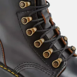 Dr. Martens Women's Leona Leather Lace Up Heeled Boots - Black -Dr. Martens Shop 11447028 1854520892660288