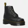 Dr. Martens Women's Sinclair Leather Zip Front Boots - Black -Dr. Martens Shop 12105575 9965002442541834