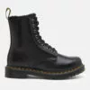 Dr. Martens Women's 1460 Serena Fur Lined Leather 8-Eye Boots - Dark Grey -Dr. Martens Shop 12596249 2644831404019491