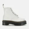 Dr. Martens Women's Sinclair Leather Zip Front Boots - White -Dr. Martens Shop 12596343 1484787822141595