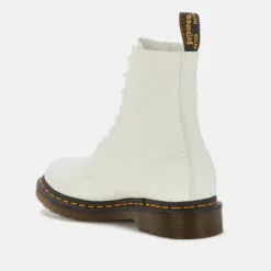 Dr. Martens Women's 1460 Pascal Virginia Leather 8-Eye Boots - Optical White -Dr. Martens Shop 12785729 1444840973211150