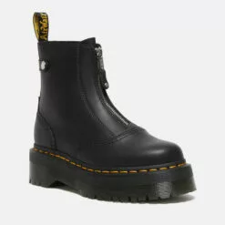 Dr. Martens Jetta Zip Front Leather Boots