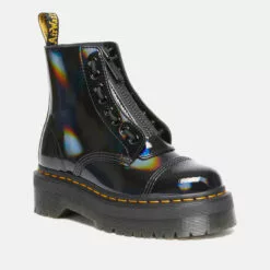 Dr. Martens Women's Sinclair Rainbow Patent Leather Boots
