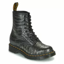 Dr. Martens - 1460 Gunmetal Wild Croc Emboss