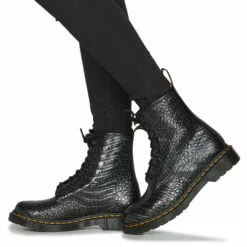 Dr. Martens - 1460 Gunmetal Wild Croc Emboss -Dr. Martens Shop 21189673 500 H