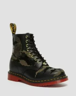 Dr. Martens Dr Martens | Camouflage Unisex Other Animal Patterns Leather Logo Boots -Dr. Martens Shop org 174