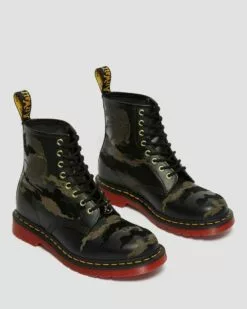 Dr. Martens Dr Martens | Camouflage Unisex Other Animal Patterns Leather Logo Boots -Dr. Martens Shop org 176