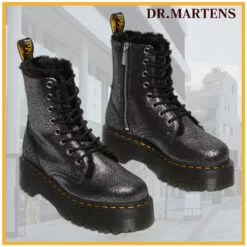 Dr. Martens Dr Martens | Suede Blended Fabrics Street Style Leather Logo Boots