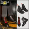 Dr. Martens Dr Martens | Plain Toe Unisex Bi-color Plain Leather Logo Boots -Dr. Martens Shop org 191