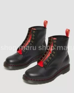 Dr. Martens Dr Martens | Plain Toe Unisex Bi-color Plain Leather Logo Boots -Dr. Martens Shop org 196
