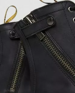 Dr. Martens Dr Martens | Plain Leather Logo Boots -Dr. Martens Shop org 447