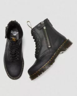 Dr. Martens Dr Martens | Plain Leather Logo Boots -Dr. Martens Shop org 453
