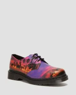 Dr. Martens Dr Martens | Tropical Patterns Unisex Plain Leather Logo Oxfords -Dr. Martens Shop org 834