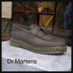 Dr. Martens Dr Martens | Tassel Plain Leather PVC Clothing Logo Oxfords